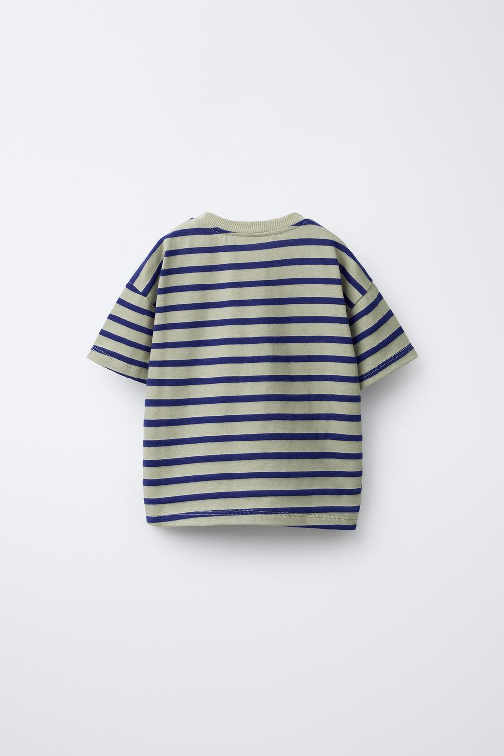 ФУТБОЛКА В ПОЛОСКУ С НАШИВКОЙ