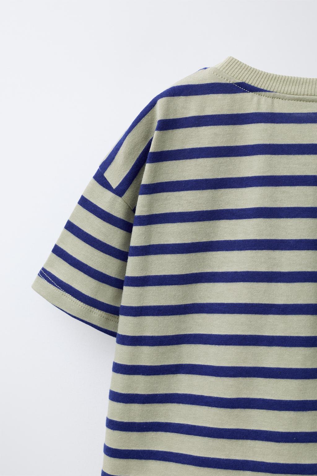 ФУТБОЛКА В ПОЛОСКУ С НАШИВКОЙ