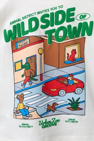 Футболка с анималистическим принтом