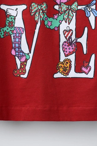 Футболка из хлопка с принтом