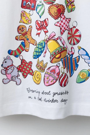 Футболка из хлопка с принтом