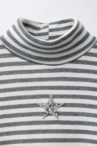 Футболка в полоску со звездой- Заказать в России