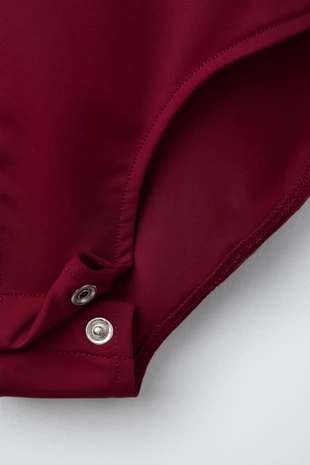 Боди с воротником-стойкой- Заказать в России