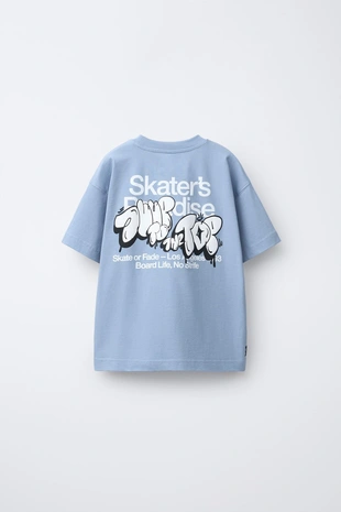 Футболка с принтом «скейт»- Заказать в России