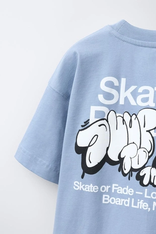 Футболка с принтом «скейт»- Заказать в России