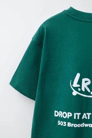 Футболка с текстовым принтом- Заказать в России