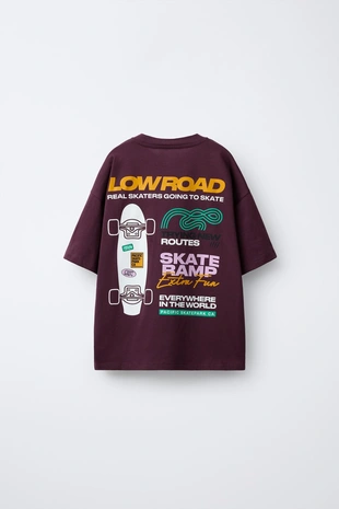 Футболка с принтом «скейт»- Заказать в России