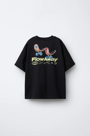 Футболка с принтом SKATE- Заказать в России