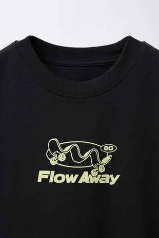 Футболка с принтом SKATE- Заказать в России