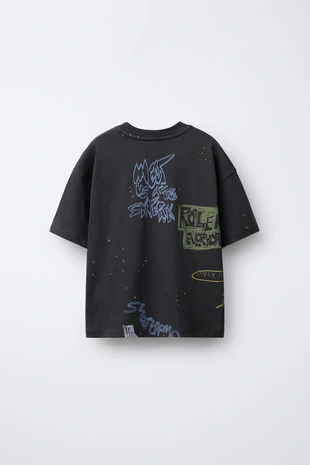 Футболка с граффити- Заказать в России