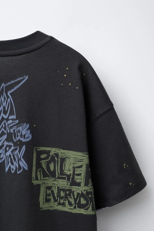 Футболка с граффити- Заказать в России