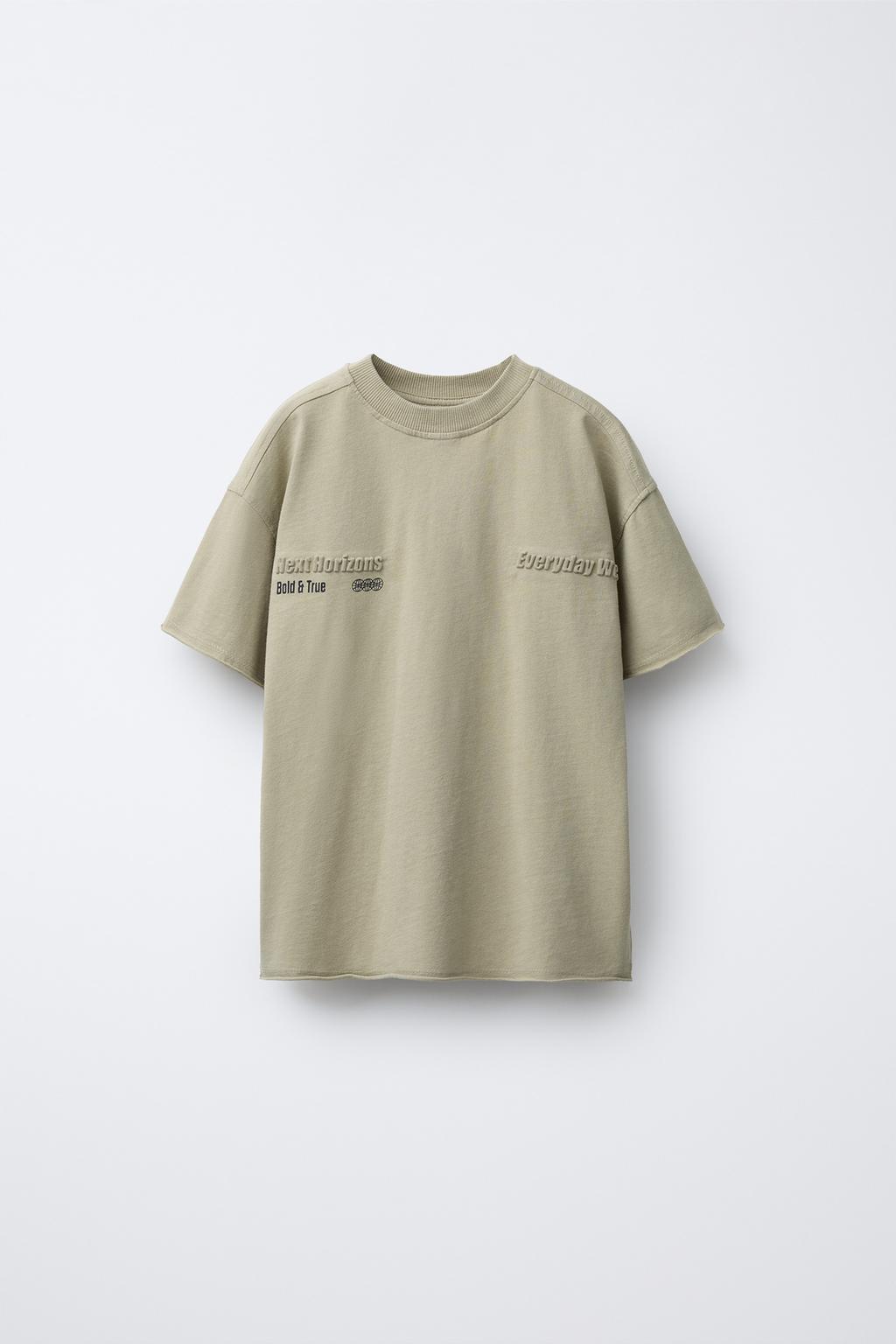 ФУТБОЛКА С РЕЛЬЕФНЫМ ПРИНТОМ