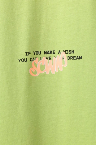 Футболка с граффити и рельефным принтом- Заказать в России