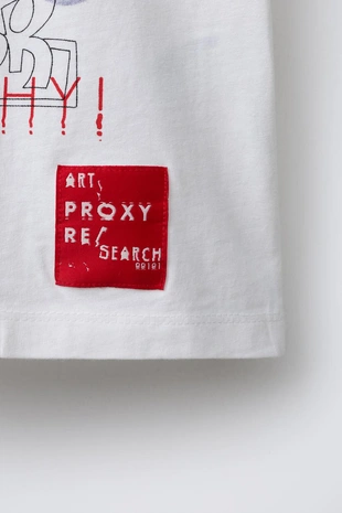 Футболка с принтом граффити- Заказать в России