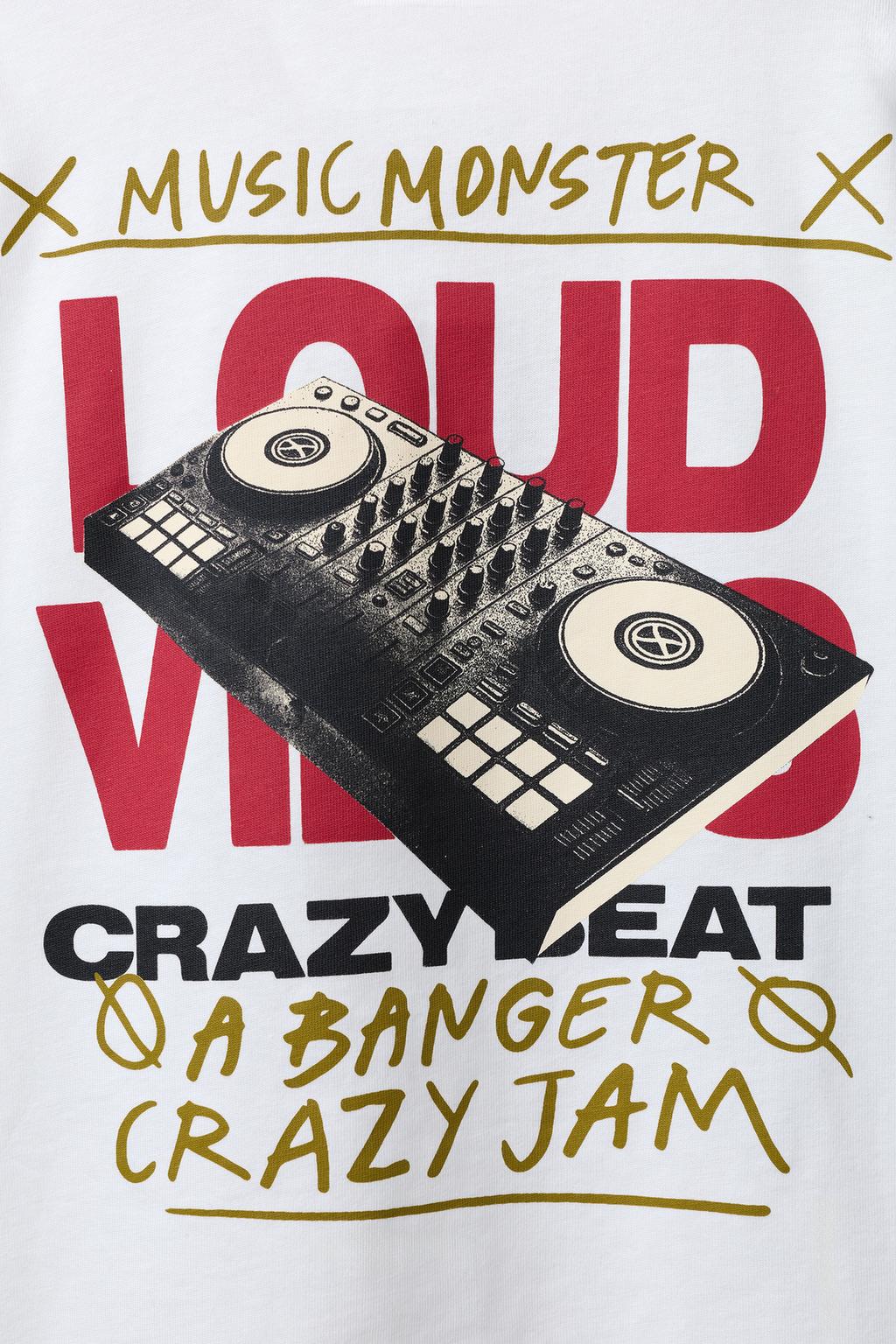 ФУТБОЛКА С МУЗЫКАЛЬНЫМ ПРИНТОМ