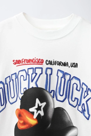 Футболка с принтом «утка»- Заказать в России