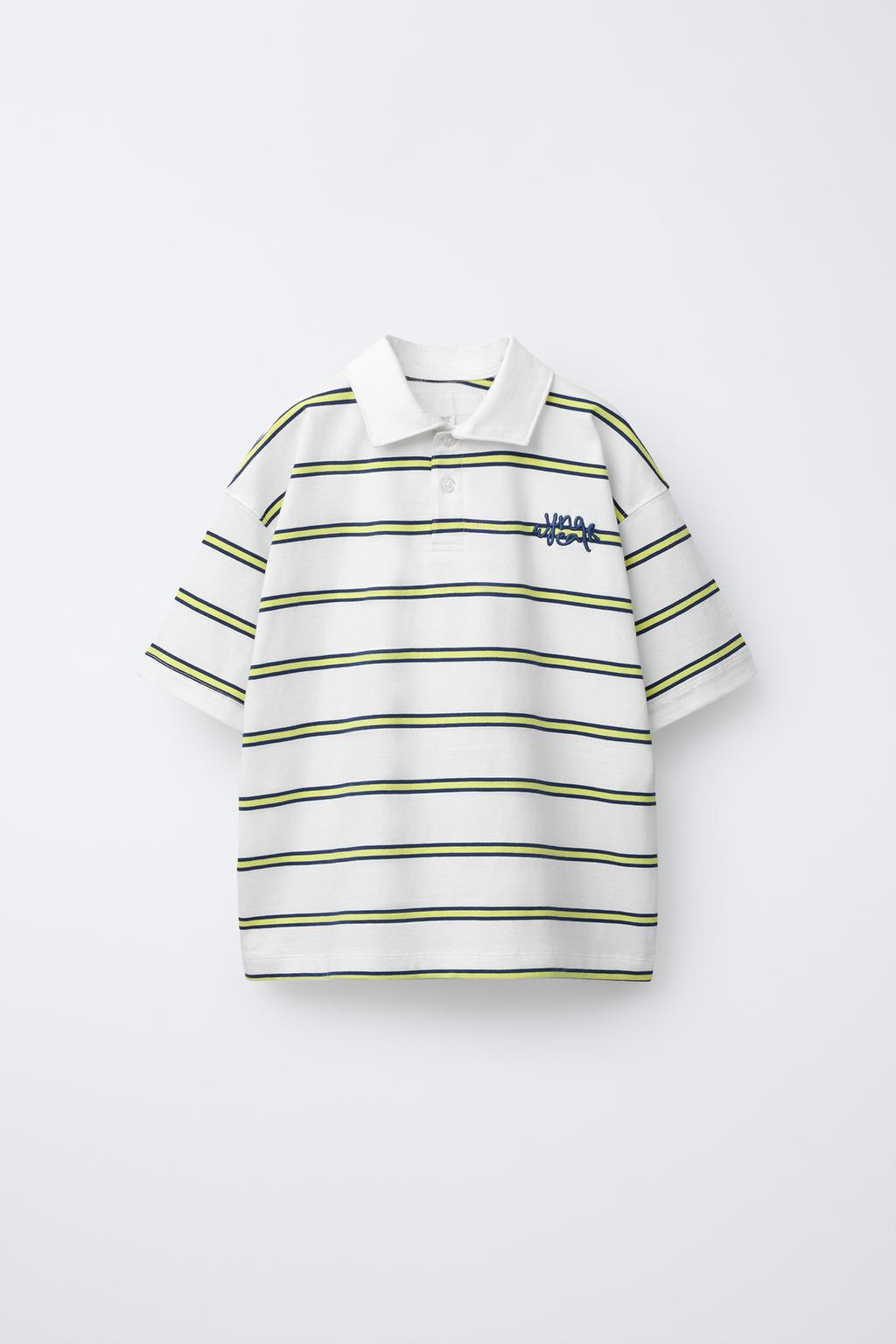 ПОЛО В ПОЛОСКУ С ВЫШИВКОЙ