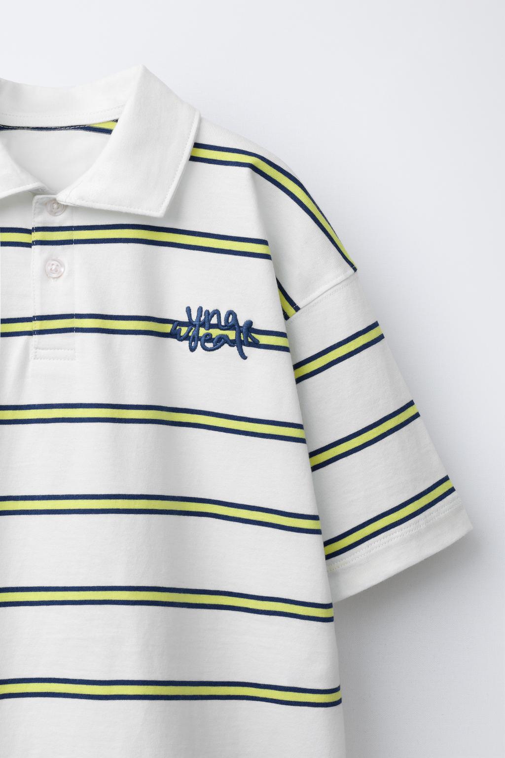 ПОЛО В ПОЛОСКУ С ВЫШИВКОЙ