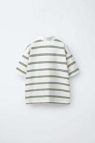 Поло в полоску с вышивкой- Заказать в России