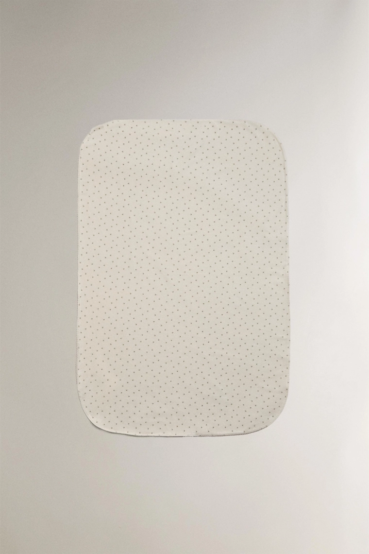 Детский плед из вельвета с принтом клевера