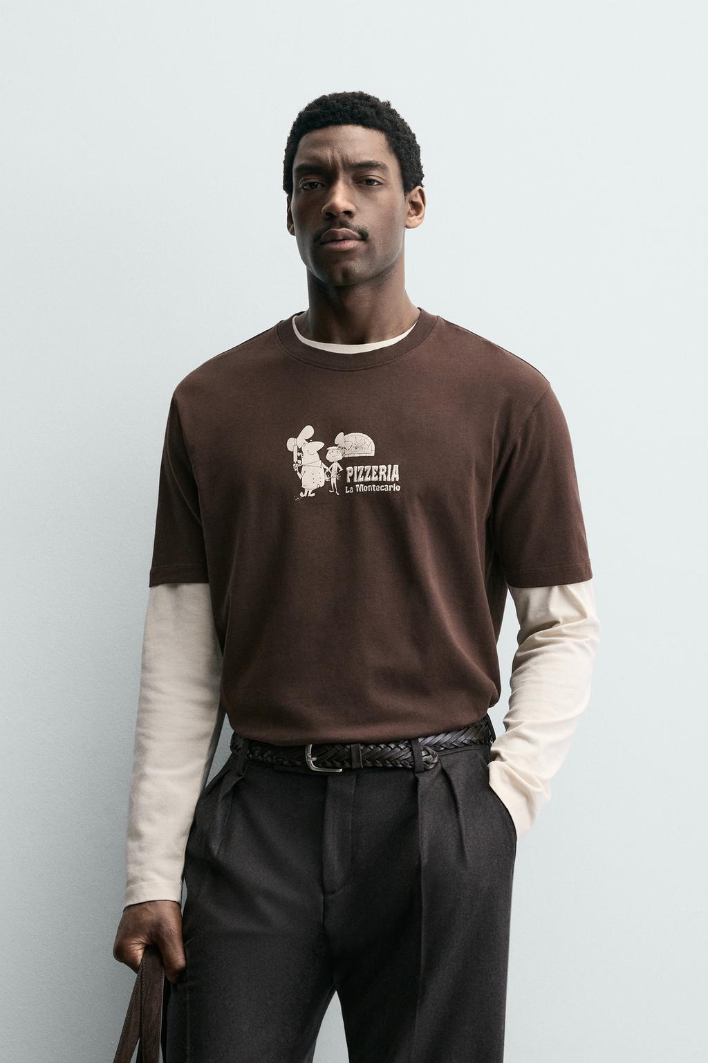 ФУТБОЛКА С ПРИНТОМ PIZZERIA LA MONTECARLO