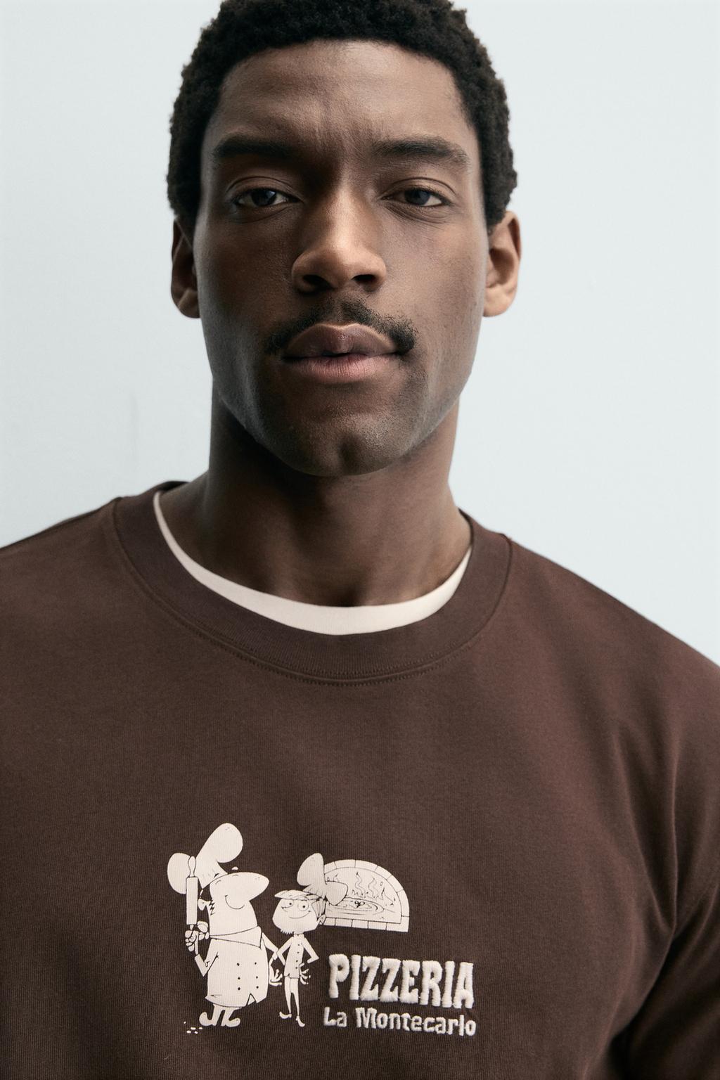 ФУТБОЛКА С ПРИНТОМ PIZZERIA LA MONTECARLO