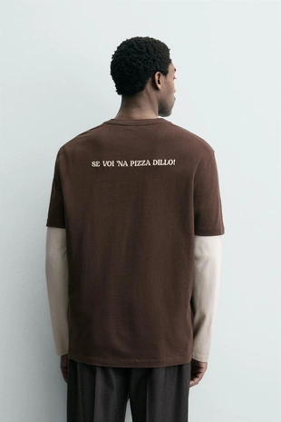 Футболка с принтом PIZZERIA LA MONTECARLO- Заказать в России