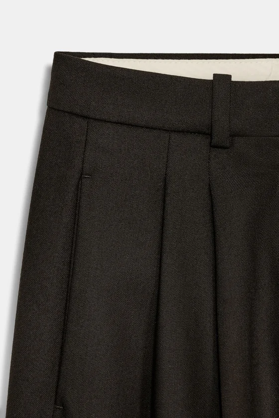 БРЮКИ  С ЗАЩИПАМИ — коллекция Zara «ZW»