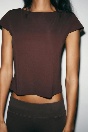 Футболка с короткими рукавами из интерлока