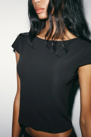 Футболка с короткими рукавами из интерлока