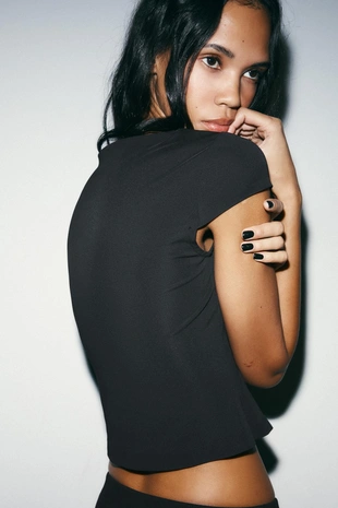 Футболка с короткими рукавами из интерлока