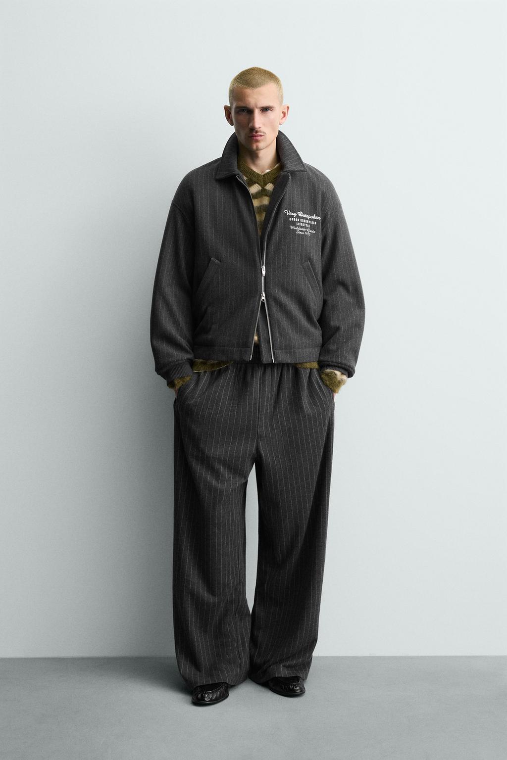 КУРТКА В ПОЛОСКУ С ВЫШИВКОЙ