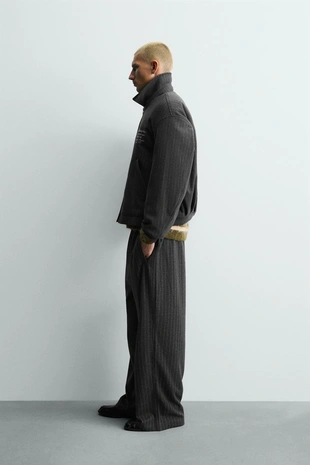 Куртка в полоску с вышивкой- Заказать в России