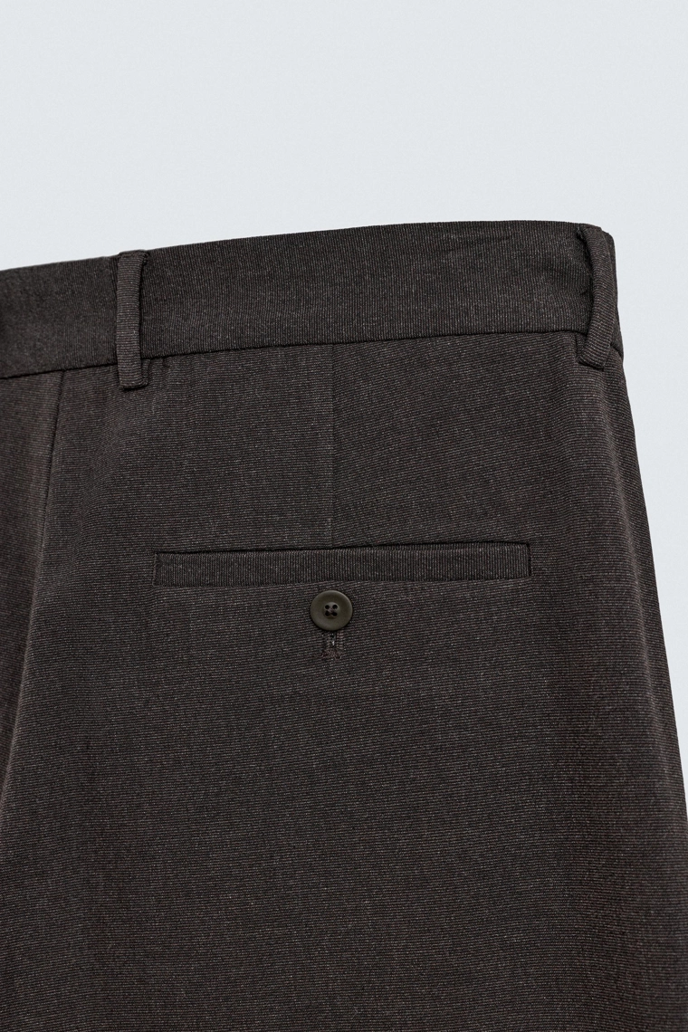 Удобные текстурированные брюки-чино slim fit