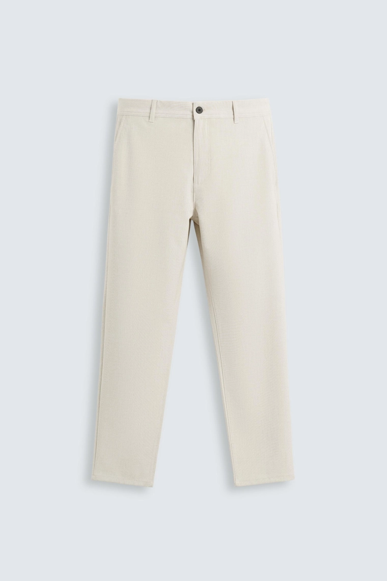 Удобные текстурированные брюки-чино slim fit