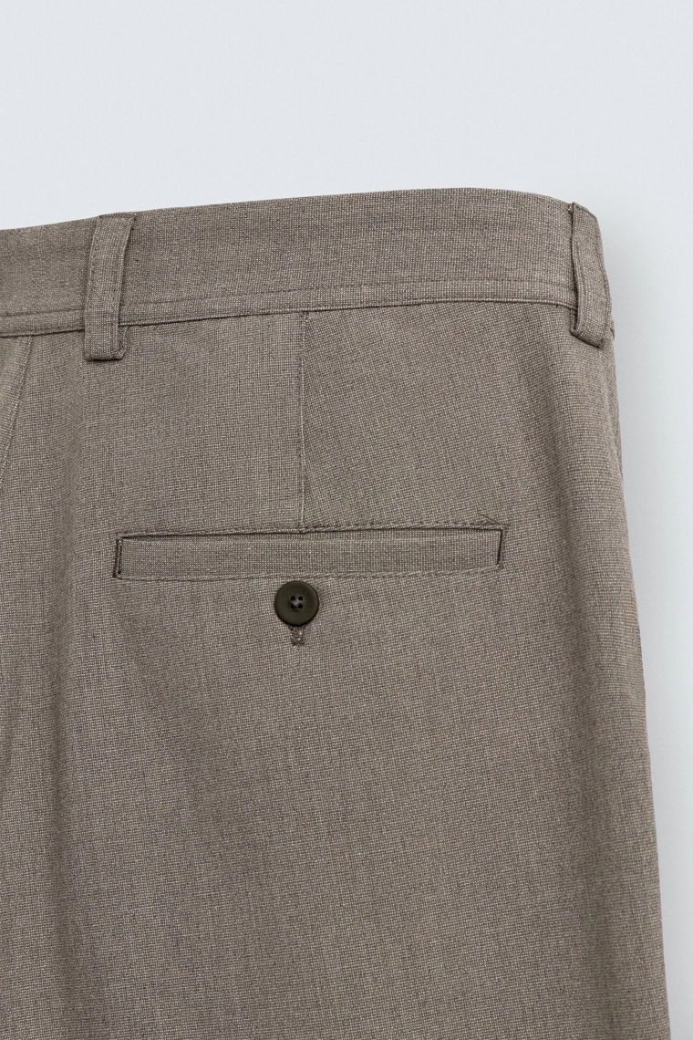 Удобные текстурированные брюки-чино slim fit