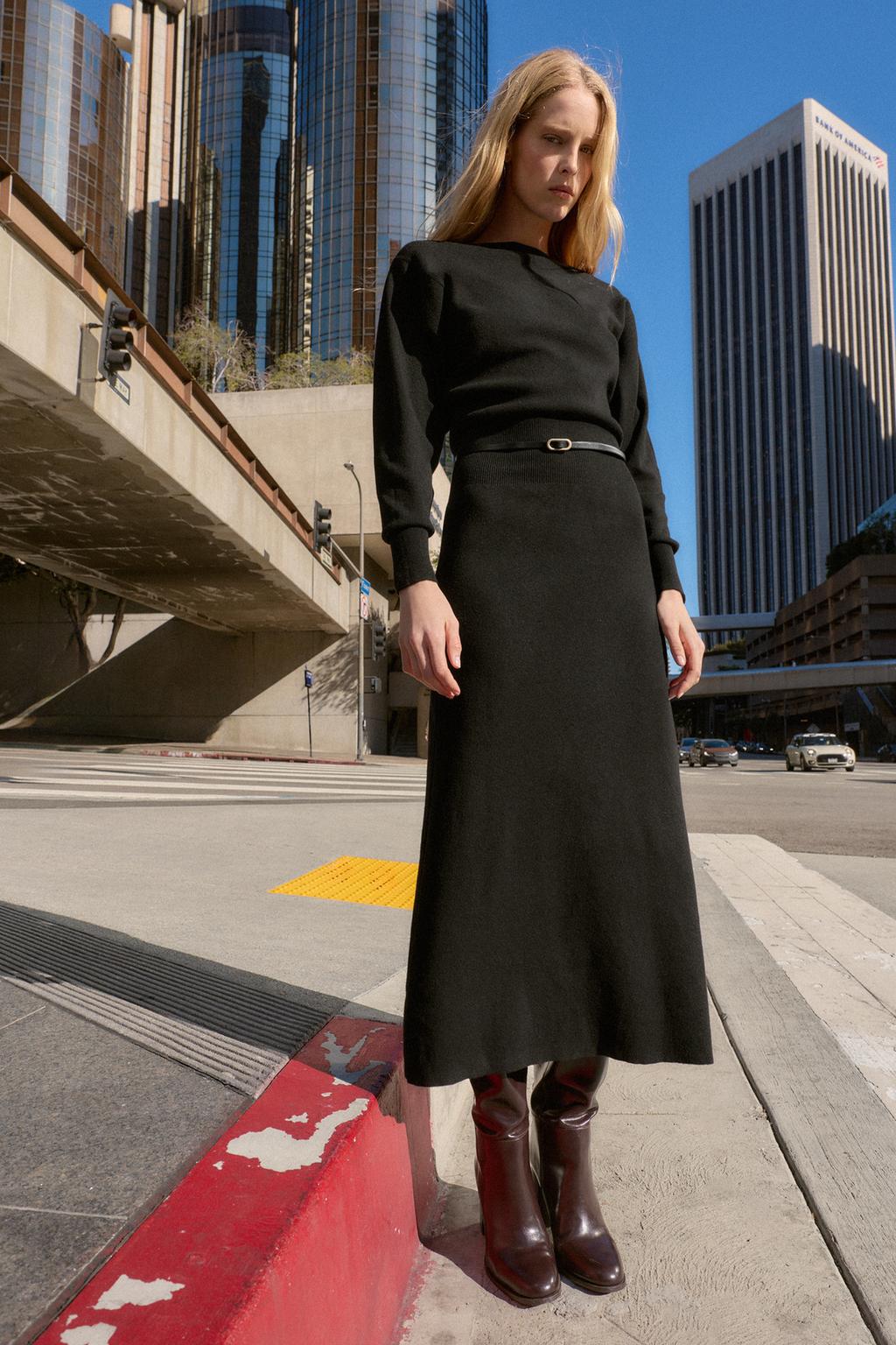 ПЛАТЬЕ МИДИ С ПОЯСОМ