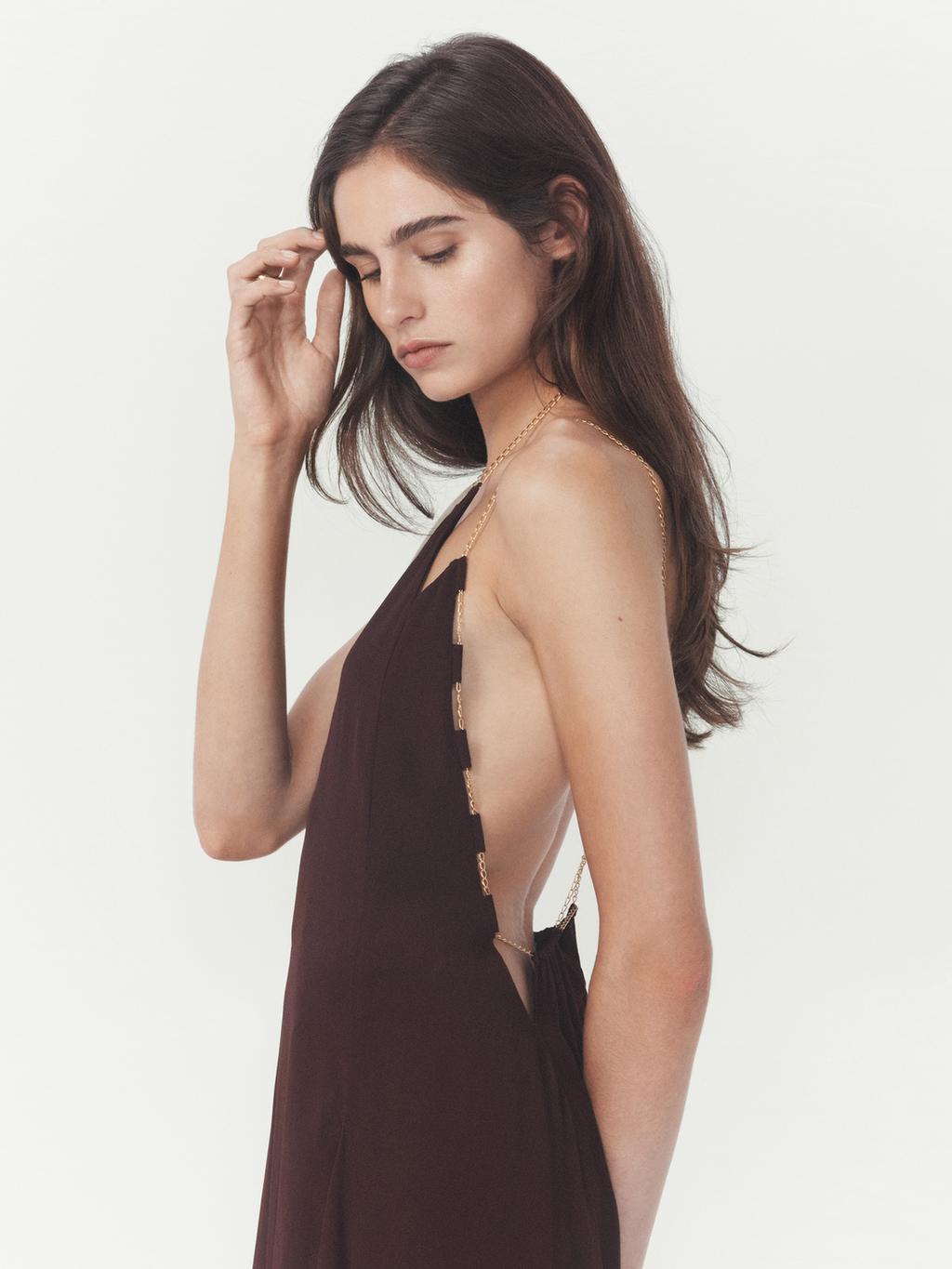 Платье-майка с цепью - вещь zara woman