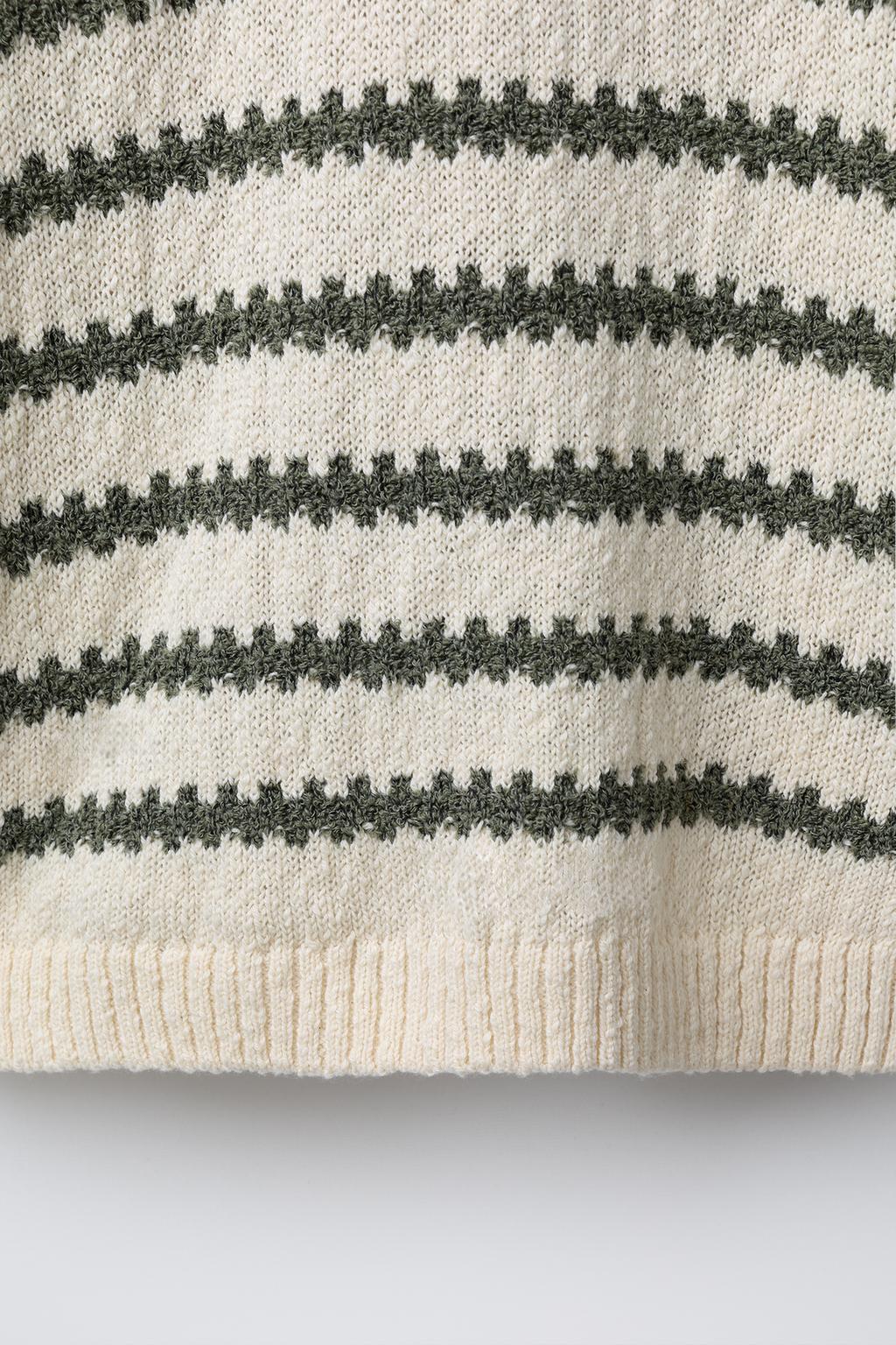 ВЯЗАНОЕ ПОЛО КРЮЧКОМ В ПОЛОСКУ