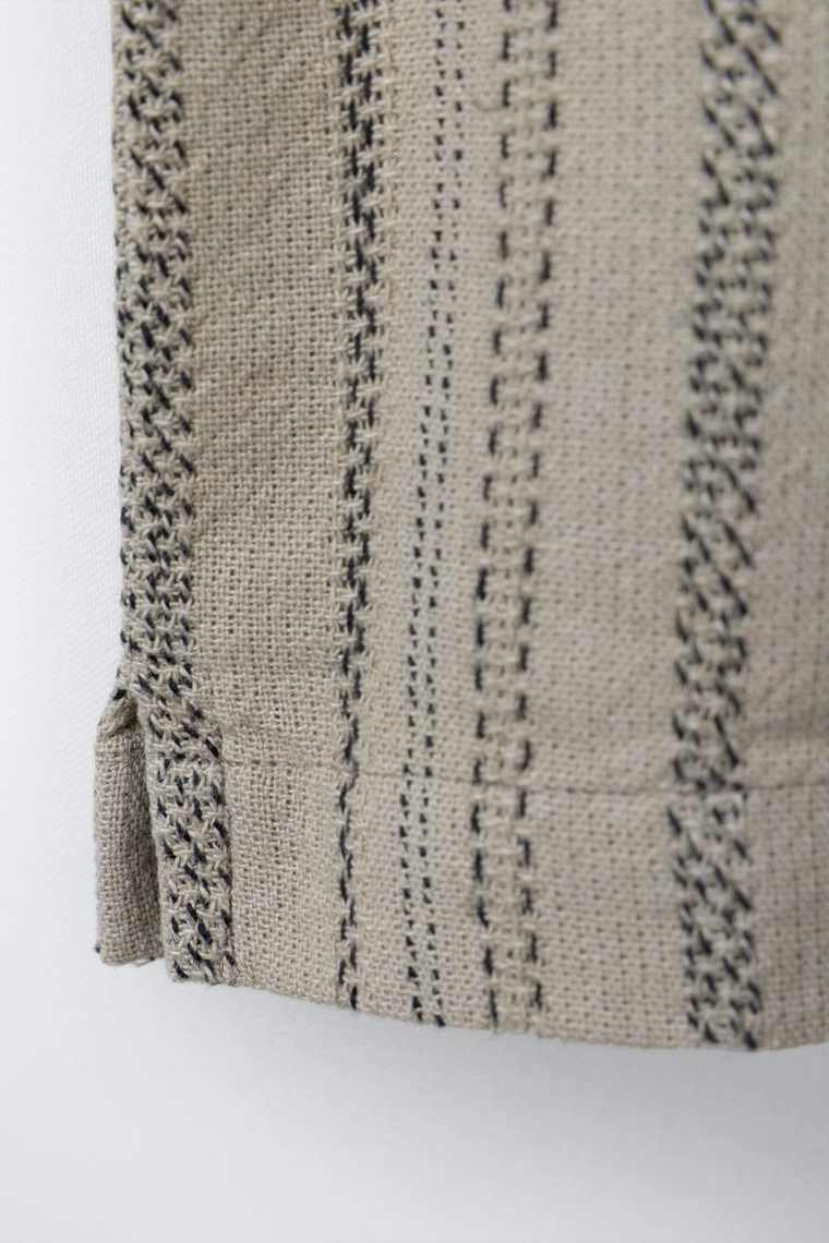 Рубашка в полоску с текстурой