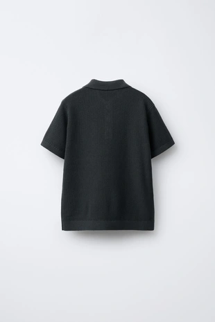 Поло из рубчатого хлопка- Заказать в России