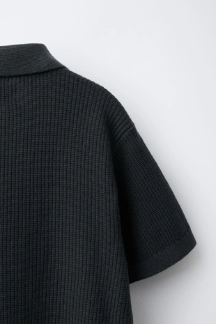 Поло из рубчатого хлопка- Заказать в России