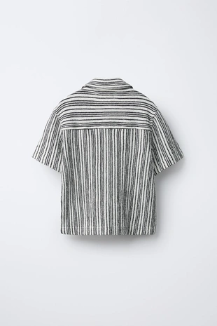 Рубашка боулинг в деревенском стиле в полоску- Заказать в России