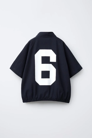 Толстовка-кенгуру из сеарсакера с короткими рукавами- Заказать в России