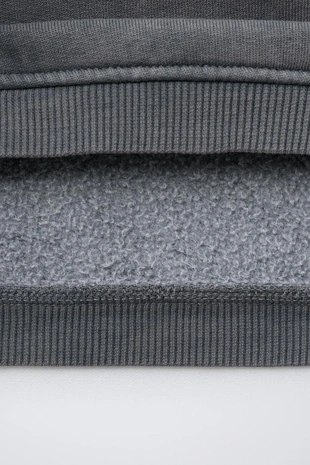 Толстовка из ткани с эффектом потертости с вышивкой- Заказать в России