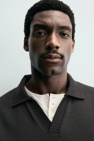 Толстовка поло из INTERLOCK- Заказать в России