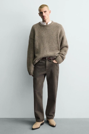 Купить Zara Кожаные сапоги с ремешками