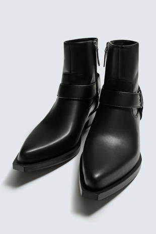 Сапоги с ремнями- Заказать в России