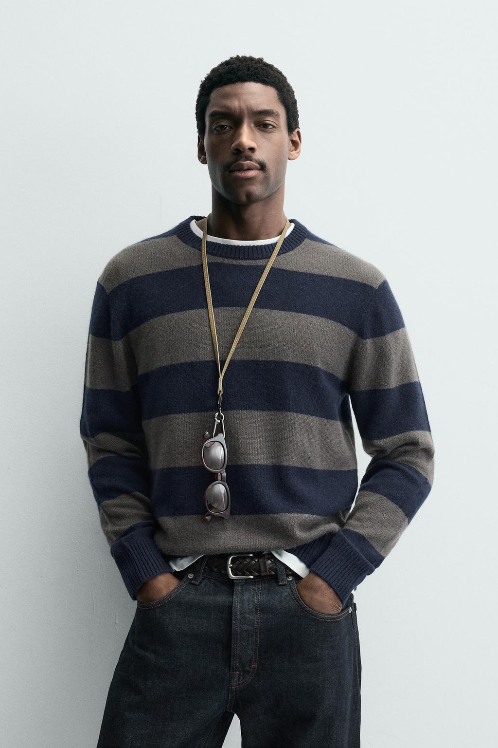 КАШЕМИРОВЫЙ ДЖЕРСИ В ПОЛОСКУ