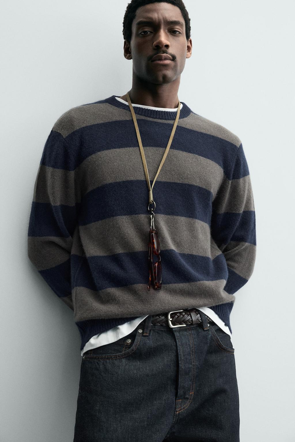 КАШЕМИРОВЫЙ ДЖЕРСИ В ПОЛОСКУ